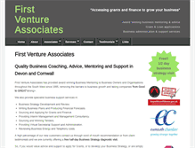 Tablet Screenshot of firstventureassociates.co.uk